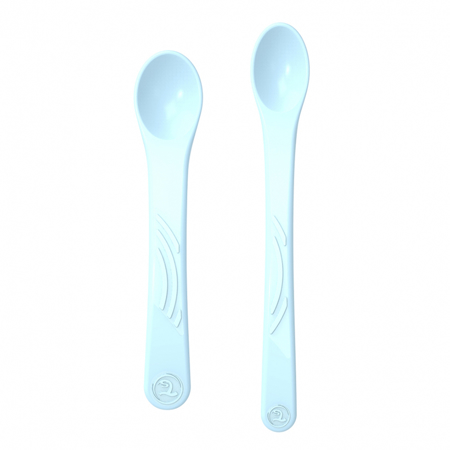 Immagine di Twistshake® Set due cucchiai (4+m) - Blu Pastello