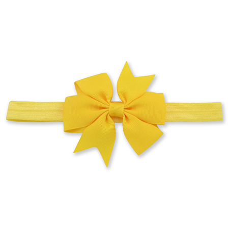 Fascia elastica per capelli Fiocco Yellow
