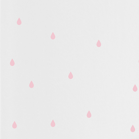 Pick Art Design® Adesivo da parete Gocce di pioggia Rosa Pastello