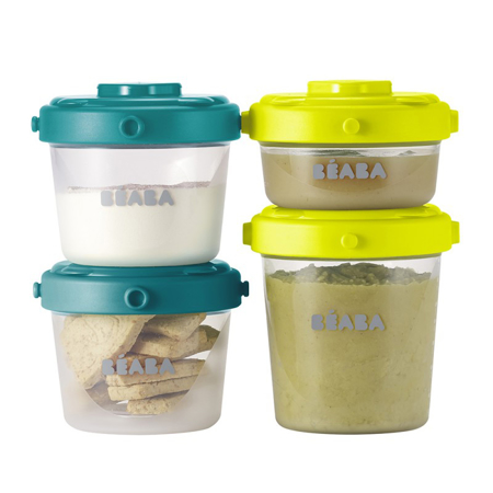 Beaba® Set di 6 contenitori per alimenti 4 x 120ml e 2 x 60ml