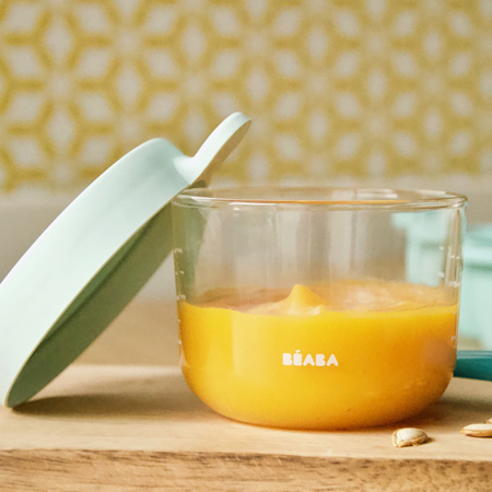 Immagine di Beaba® Contenitore per alimenti in vetro 150ml Light Blue