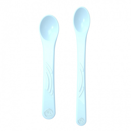 Twistshake® Set due cucchiai (4+m) - Blu Pastello