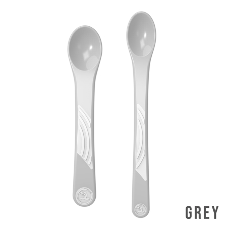 Twistshake® Set 2 cucchiai (4+m) - Grey