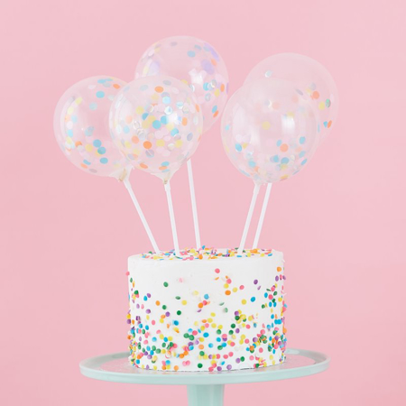 Immagine di Ginger Ray® Palloncino decorativo per torta Pastel Party 5 pz.