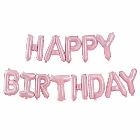 Ginger Ray® Ghirlanda Palloncini Happy Birthday Mat Pastel Party