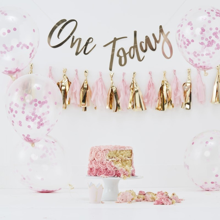 Immagine di Ginger Ray® Cake Smash per primo compleanno Pink