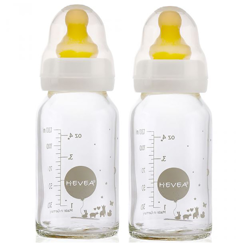 Immagine di Hevea® Set 2 biberon per neonati 120 ml (0-3 mesi)