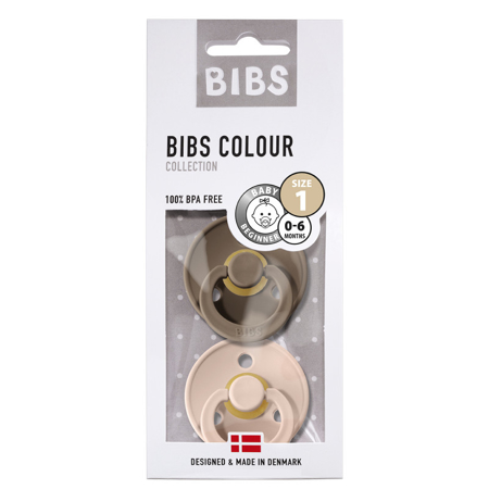 Bibs® Ciuccio Dark Oak & Blush (0-6m)