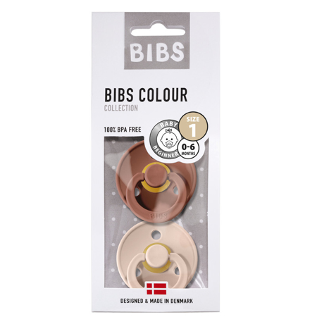 Bibs® Ciuccio Woodchuck & Blush (0-6m)