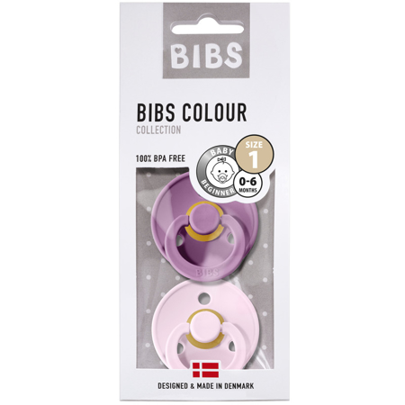 Bibs® Ciuccio Lavender & Baby Pink (0-6m)