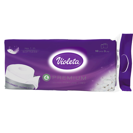 Immagine di Violeta® Carta igienica Premium Cotone 10/1 3SL