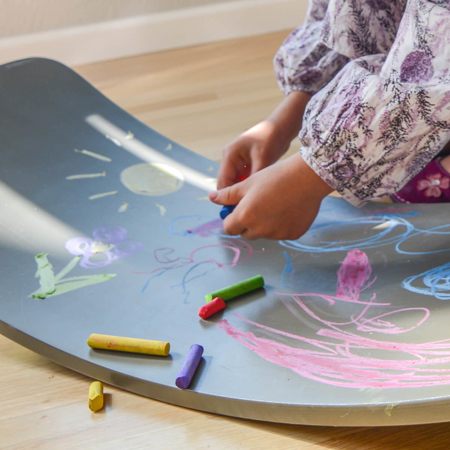Immagine di Kinderfeets® Kinderboard Montessori Chalkboard Gray