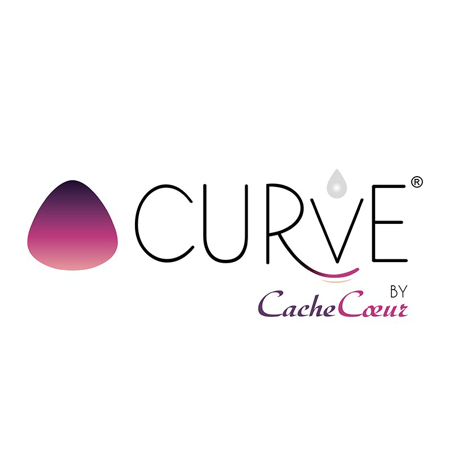 Immagine di Cache Coeur® Coppette assorbilatte lavabili Curve Night, 4 pezzi