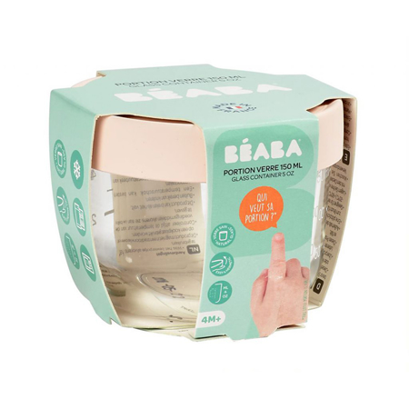 Beaba® Contenitore per alimenti in vetro 150ml Grey