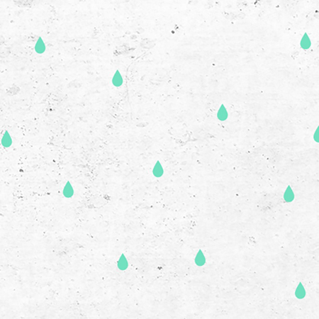Immagine di Pick Art Design® Adesivo da parete Gocce di pioggia Mint