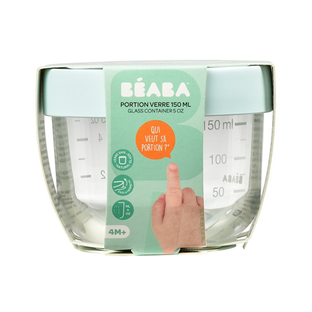 Immagine di Beaba® Contenitore per alimenti in vetro 150ml Light Blue