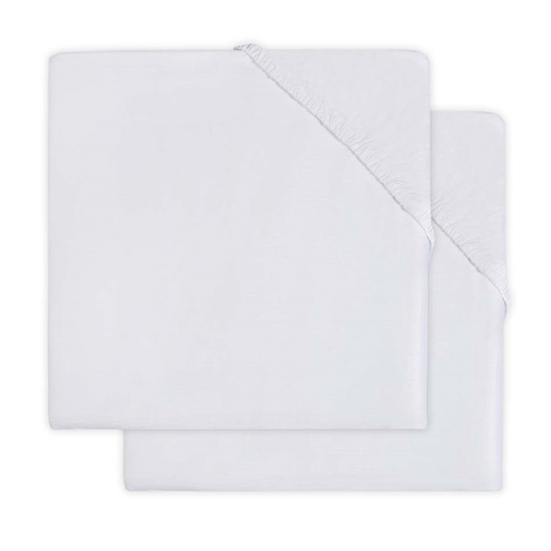 Immagine di Jollein® Lenzuolo di cotone White 2 pezzi 120x60