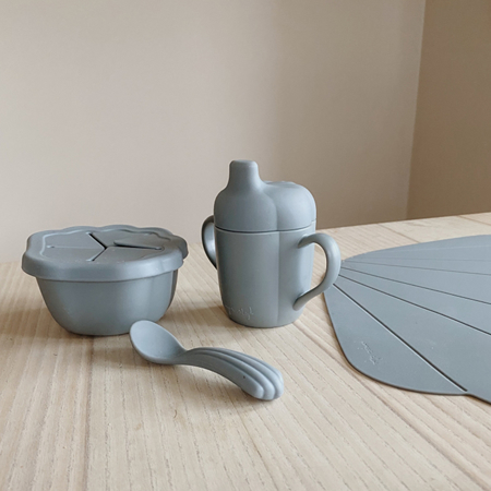 Konges Sløjd® Set pappa in silicone  Light Blue