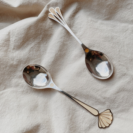 Immagine di Konges Sløjd® Cucchiaio in  argento puro Clam