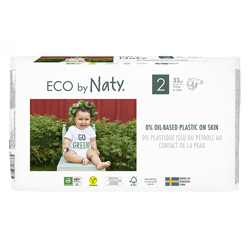 Immagine di Eco by Naty® Pannolini ecologici 2 (3-6 kg) 33 pezzi