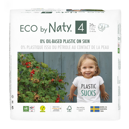 Immagine di Eco by Naty Pannolini ecologici 4 (7-18 kg) 26 pezzi