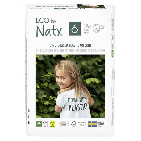 Immagine di Eco by Naty® Pannolini ecologici 6 (16+ kg) 17 pezzi