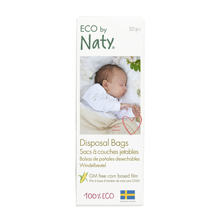 Immagine di Eco by Naty®  Borsa per pannolini degradabile 50 pezzi