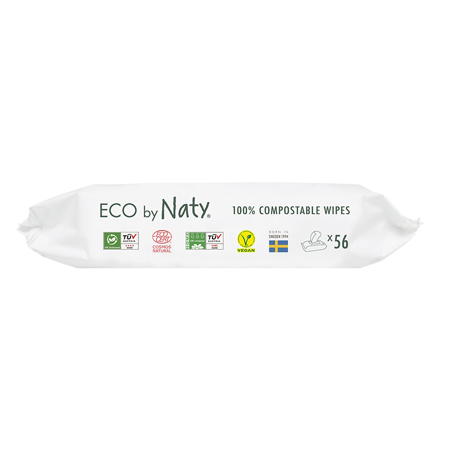 Eco by Naty® Salviettine senza profumo con Aloe Vera 56 pezzi