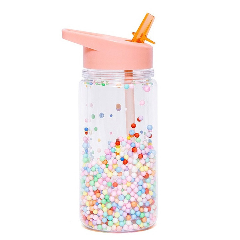 Immagine di Petit Monkey® Bottiglia con cannuccia Marcaron Pops Soft Coral
