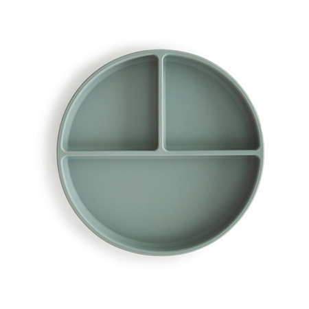 Immagine di Mushie® Piatto diviso in silicone con ventosa Cambridge Blue