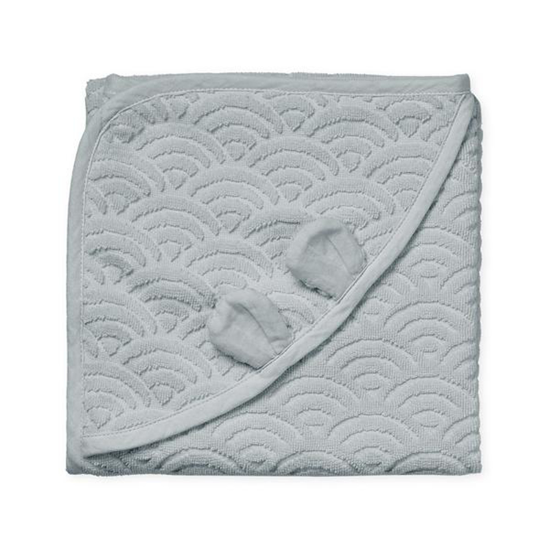 Immagine di CamCam® Asciugamano con cappuccio e orecchie Classic Grey 80x80