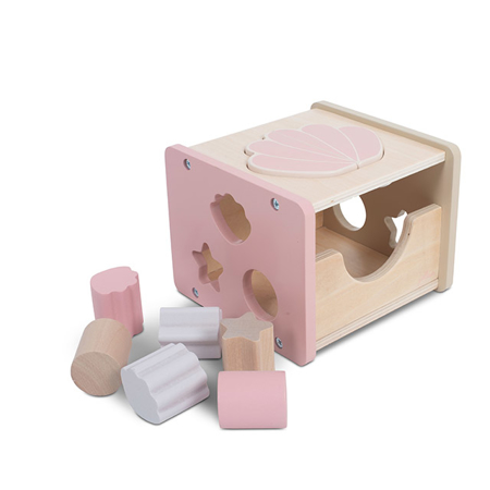 Immagine di Jollein® Gioco di attività in legno Shell Pink