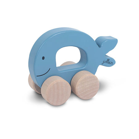 Jollein® Giocattolo in legno Car Fish Blue