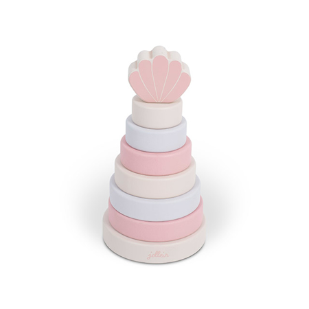 Immagine di Jollein® Torre pieghevole in legno Shell Pink