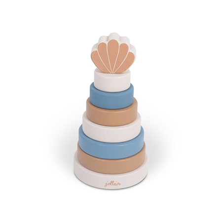 Immagine di Jollein® Torre pieghevole in legno Shell Blue