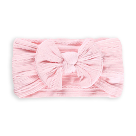 Immagine di Fascia per capelli con fiocco Boho Baby Pink