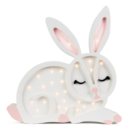 Immagine di Little Lights® Lampada in legno fatta a mano Bunny Snow White