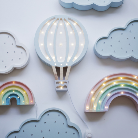 Immagine di Little Lights® Lampada in legno fatta a mano Rainbow Pastel