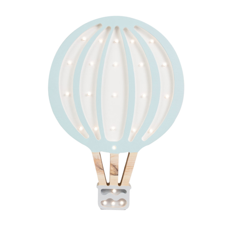 Immagine di Little Lights® Lampada in legno fatta a mano Hotairbaloon Blue Sky