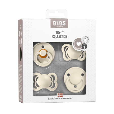 Bibs® Set di ciucci Ivory Try-It Collection 0+