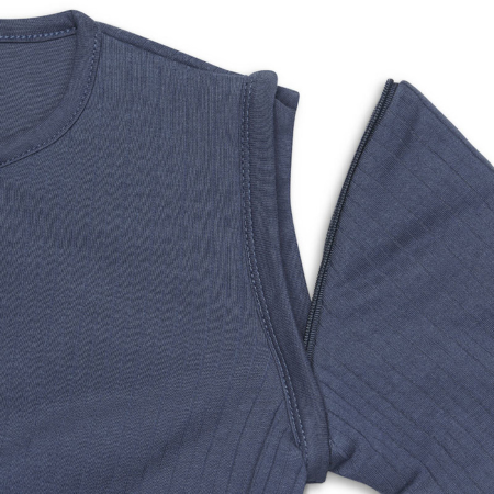 Jollein®  Sacco nanna per bambini con maniche staccabili 110cm Stripe Jeans Blue TOG 3.5