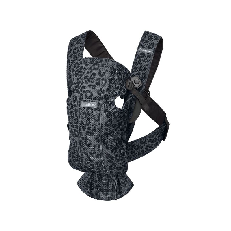 Immagine di BabyBjörn® Marsupio portabebè ergonomico MINI Mesh Anthracite/Leopard