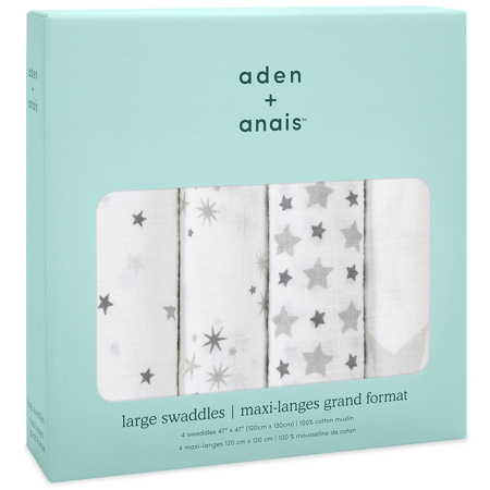 Aden+Anais® Set di 4 pannolini tetra Twinkle 120x120