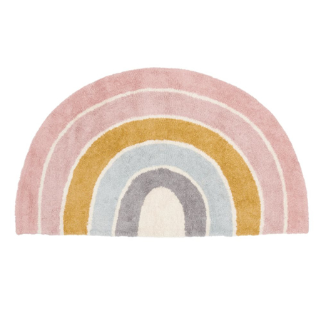 Immagine di Little Dutch® Tappeto per bambini in cotone 100% Pure Pink Rainbow
