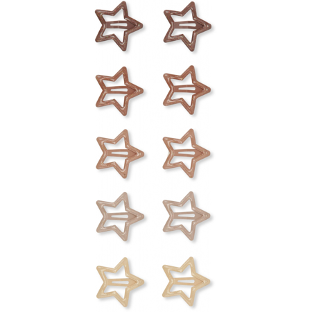 Konges Sløjd® Mollette 10 pezzi Star Glitter Rose