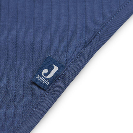 Immagine di Jollein® Bavaglino di cotone Basic Stripe Jeans Blue 2 pezzi