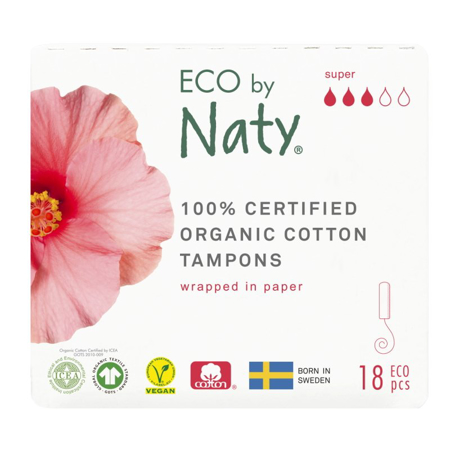 Eco by Naty® Assorbenti interni SUPER 18 pezzi