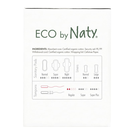 Immagine di Eco by Naty® Assorbenti interni REGULAR 18 pezzi