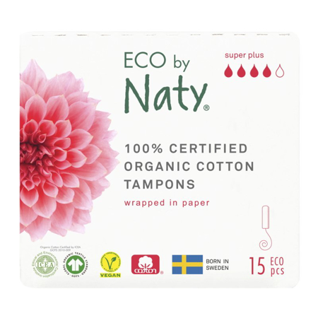 Eco by Naty® Assorbenti interni SUPER PLUS 15 pezzi