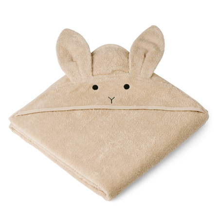 Immagine di Liewood® Asciugamano con cappuccio Augusta Rabbit Apple Blossom 100x100